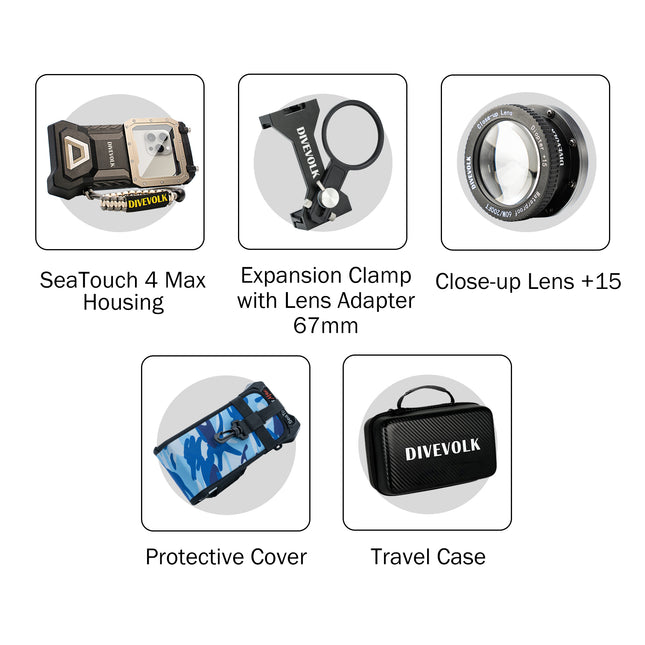 DIVEVOLK SeaTouch 4 Max Plus Macro Kit